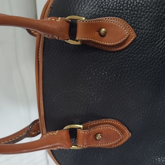 Dooney & Bourke All Weather Leather Norfolk Case Shoulder Bag /Satchel - Black - Picture 11 of 17